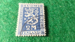 FİNLANDİYA--1927     2M  DAMGALI - Used Stamps