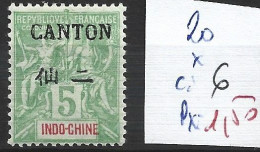 CANTON 20 * Côte 6 € - Unused Stamps