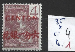 CANTON 35 * Côte 4 € - Unused Stamps