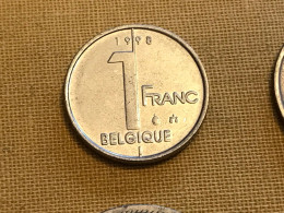 Münze Münzen Umlaufmünze Belgien 1 Franc 1998 Belgique - 5 Francs