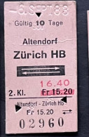 Altendorf Zürich HB. 1983 - Europe