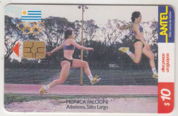 URUGUAY - Salto Largo - Mónica Falcioni, TC 134a, 10 $ , Tirage 200.000, Used - Uruguay