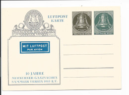 Berlin PP 14 ** - 5 Neb. 10 Pf Glocke Privatganzsache, 40 J. MGSV - Private Postcards - Mint