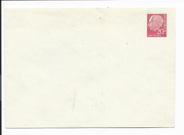 Bund PU 9 A1 / 01b ** -  20 Pf Heuß I  Blanko-Umschlag - Enveloppes Privées - Neuves