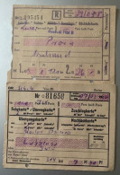 20025 -  2 Titres De Transport Allemands - Autres & Non Classés