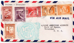First Fly Cover To Port Of Spain, Trinidad On 6th February 1941 - Guinée Portugaise