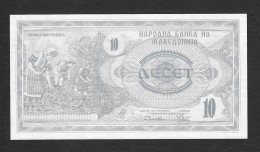 Macedonia - Banconota Non Circolata FdS UNC Da 10 Dinari P-1a - 1992 #19 - Noord-Macedonië