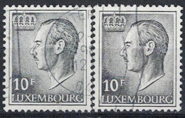 Luxemburg - Großherzog Jean (MiNr: 899 Ya + Z) - 1975 Gest Used Obl - Gebraucht