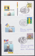 PSo77 II, USo5 IIy, USo19, Personalisierte GS Aus 2000, 2001, 20002, Je Gleiches Portrait, Je Pass. SSt. - Postkaarten - Gebruikt