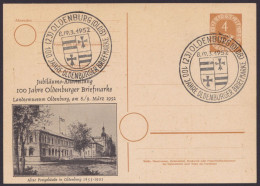 PP2 D2/06, "Oldenburg", 1952, Pass. SSt. - Cartes Postales Privées - Oblitérées