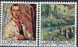 Luxemburg - Gemälde (MiNr: 906/7) - 1975 Gest Used Obl - Usados