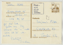 West-Berlin Amtliche, Gestempelte Ganzsachen-Postkarten P115 Wst. Burgen Und Schlösser 30 Pf Burg Ludwigstein, 3 Scans - Postkarten - Gebraucht