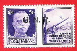 1944 (23) Serie Imperiale Con Appendice Di Propaganda Di Guerra Sovrastampato - Nuovo - Propaganda Di Guerra