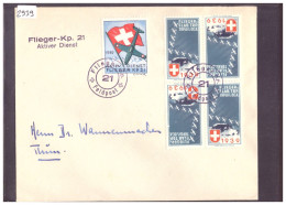 LETTRE AVEC TIMBRES MILITAIRES TÊTE-BÊCHE  - ARMEE SUISSE - FLIEGER FLAB TRP DCA - VOIR IMAGES - Documenti