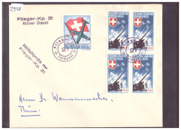 LETTRE AVEC TIMBRES MILITAIRES  - ARMEE SUISSE - FLIEGER FLAB TRP DCA - VOIR IMAGES - Documenten