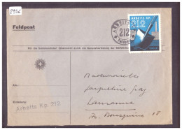 LETTRE AVEC TIMBRES MILITAIRES - ARMEE SUISSE - ARBEITS KP 212 - VOIR IMAGES - Documenten