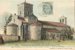 GERMIGNY DES PRES EGLISE CARTE COLORISEE - Sonstige & Ohne Zuordnung