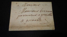 Lettre De ETOILE Pour GRENOBLE - 1759   ................ E2-149 - ....-1700: Précurseurs