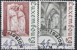 Luxemburg - Architektur Gotik (MiNr: 887/8) - 1974 Gest Used Obl - Oblitérés