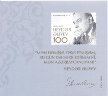 2023. Azerbaijan, Birth Centenary Of H. Aliyev, President Of Azerbaijan, S/s, Mint/** - Azerbaiján