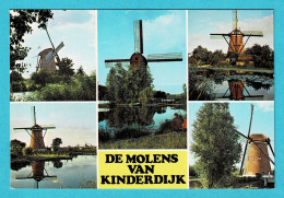 * Kinderdijk (Zuid Holland - Nederland) * (Gebr Spanjersberg) Molens Kinderdijk, Moulin, Mill, Muhle, Old, Unique - Kinderdijk