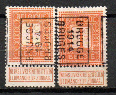 2270 Voorafstempeling Op Nr 108 - BRUGGE 1914 BRUGES - Positie A & B - Roulettes 1910-19