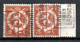 2205 Voorafstempeling Op Nr 109 - BRUGGE 1913 BRUGES - Positie A & B - Roulettes 1910-19