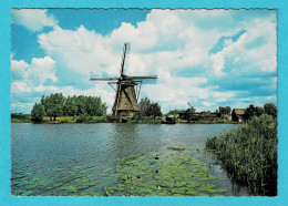 * Kinderdijk (Zuid Holland - Nederland) * (Gebr Spanjersberg) Hollandse Molen, Dutch Windwill, Moulin à Vent - Kinderdijk