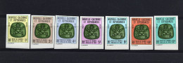 1973 NOUVELLE CALEDONIE TIMBRES DE SERVICE N° 14 à 20 NON DENTELES NEUFS ET SANS CHARNIERE - Dienstzegels