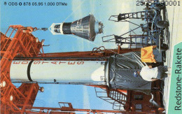 NASA Raumfahrt TK O 878/1995 ** 30€ 1.000 Expl. Weltraum-Konstruktion USA Redstone-Rakete TC Space Phonecard Of Germany - Espace