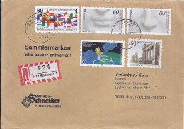 BERLIN N° 719/722 + COMPL. RFA S/L.REC.DE REUTLINGEN/7.11.86 - Covers & Documents