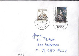 BERLIN N° 661/498 S/L.DE BERLIN/20.5.83 POUR LA FRANCE - Lettres & Documents