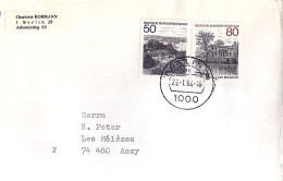 BERLIN N° 646/648 S/L.DE BERLIN/23.1.84 POUR LA FRANCE - Cartas & Documentos