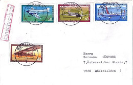 BERLIN N° 552/553/554/555 S/L.DE BERLIN/24.4.79  - Covers & Documents