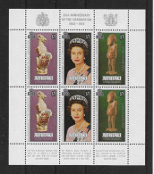 Aitutaki 1978 25 Jahre Krönung Queen Elizabeth II Mi.Nr. 295/97 Kleinbogen ** - Aitutaki