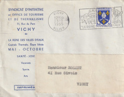 N° 1005 BLASON SAINTONGE OMEC VICHY ALLIER 1955 POUR VICHY (LOCAL) - 1941-66 Coat Of Arms And Heraldry