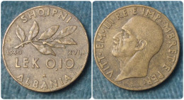 M_p> Regno Vitt Eman III° Colonia D'Albania 0,10 Lek 1940 XVIII Bronzital - Albania