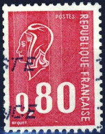 1816c MARIANNE De BEQUET à 0,80 OBLITERE ANNEE 1974 Numéro Rouge Au Verso Très Rare - 1971-1976 Maríanne De Béquet