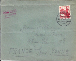 BADE N° SUR LETTRE DE SCHLUCHSEE/20.6.47 POUR LA FRANCE - Covers & Documents