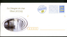 AC14-9 France PAP Timbre N° Logo Bleu Visuel Thiré - PAP: Ristampa/Logo Bleu