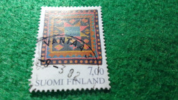 FİNLANDİYA--1980-90    7.00 MK  DAMGALI - Used Stamps