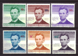 Rwanda 97 T/m 102 Used Abraham Lincoln (1965) - Used Stamps