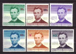 Rwanda 97 T/m 102 Used Abraham Lincoln (1965) - Gebraucht