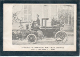 ITALIE - ROMA Vetture Ad Avantreno Elettrico CANTONO, Pionnière (voir Description) - Transportmiddelen