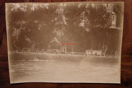 Photo 1900's Lourdes Grotte Massabielle Procession Religion Tirage Albuminé Albumen Print Vintage - Places