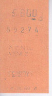 TICKET - ITALIE -  METRO BUS TRAMWAY  AC.N.I.L - VENEZIA  BILLET FERROVIA - Europe