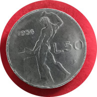 1956 - 50 Lire Grand Module - Italie [KM#95.1] - 50 Liras