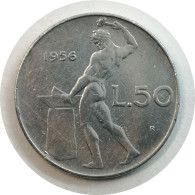 1956 - 50 Lire Grand Module - Italie [KM#95.1] - 50 Liras