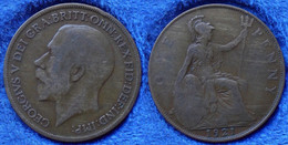 UK - 1 Penny 1921 KM# 810 George V (1910-1936) Bronze - Edelweiss Coins . - Autres & Non Classés