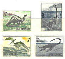 Rsm 1965  690-693 Animali Preistorici Solo 4 Val Nuovi - Neufs